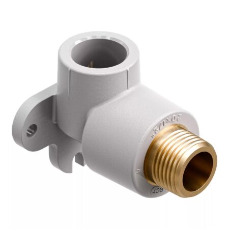 Настенный угольник с наружной резьбой 20×1/2″ Wavin Ekoplastik SNKE02020RCT (SNKE02020X)